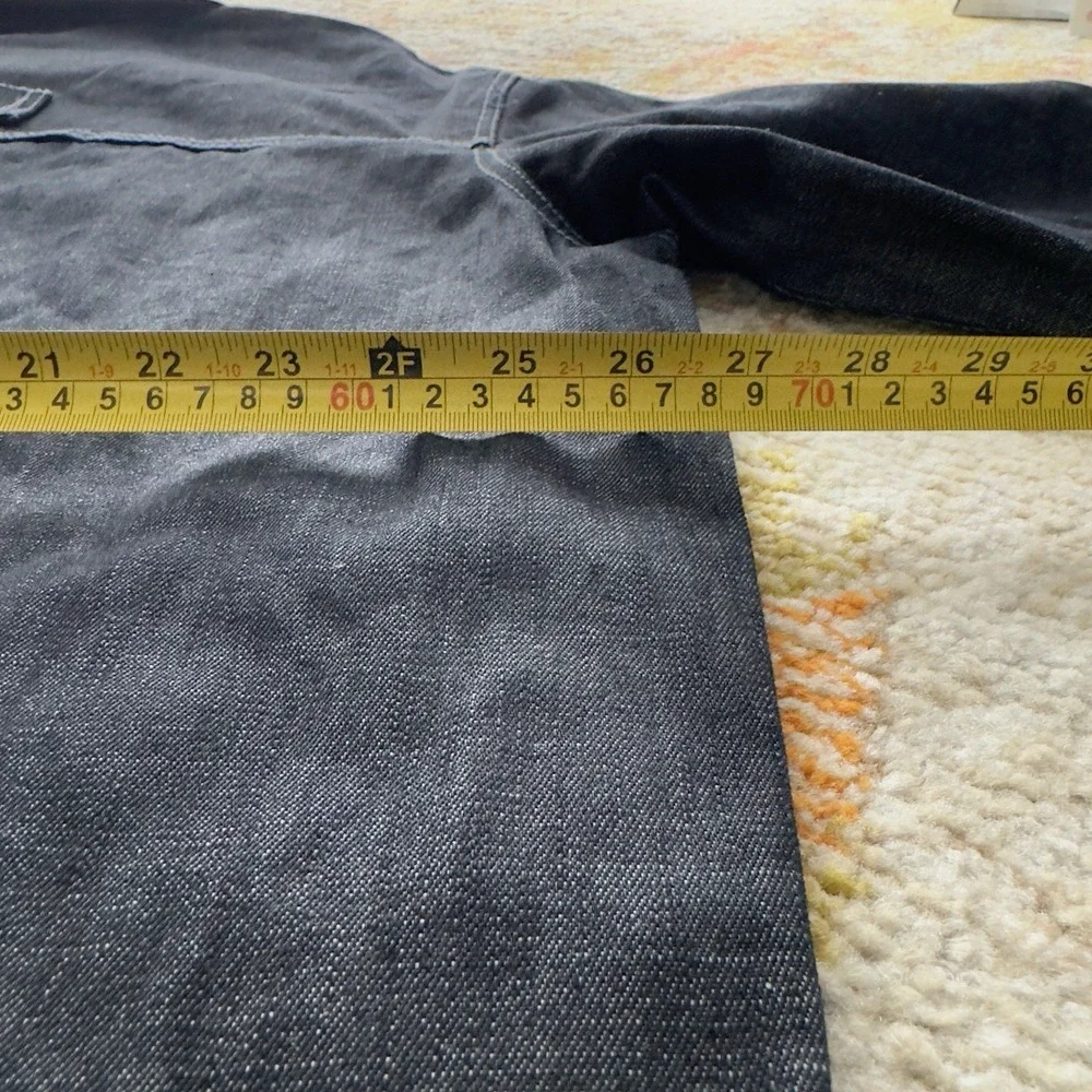 Vintage Y2K Southpole Embroidered Dark Wash Denim Jacket Hip Hop Streetwear
